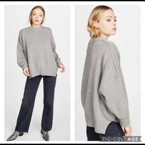 NWT Free People Easy Street Tunic - Heather Gray